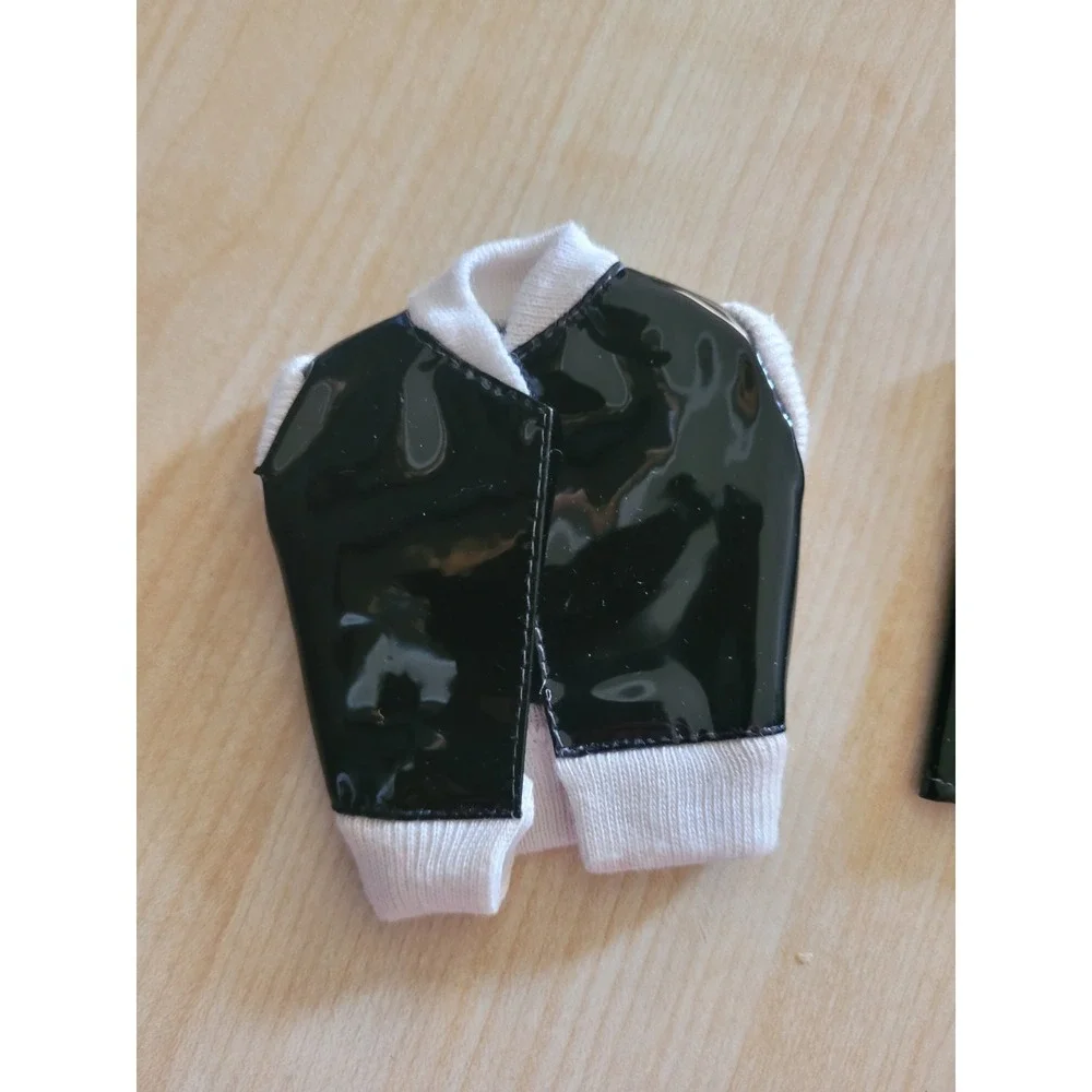 Vtg Black Skirt and Vest/top set Barbie Vinyl Style